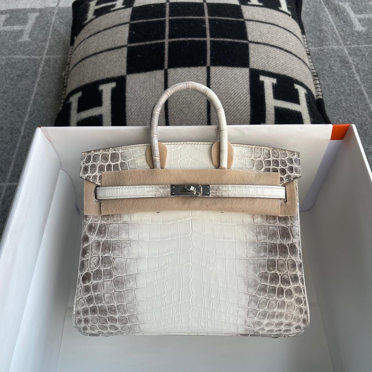 Hermès Birkin 25 Mat Niloticus Paladyum Donanımlı Timsah Derisi Himalaya (PHW) - Glimmer of Luxury