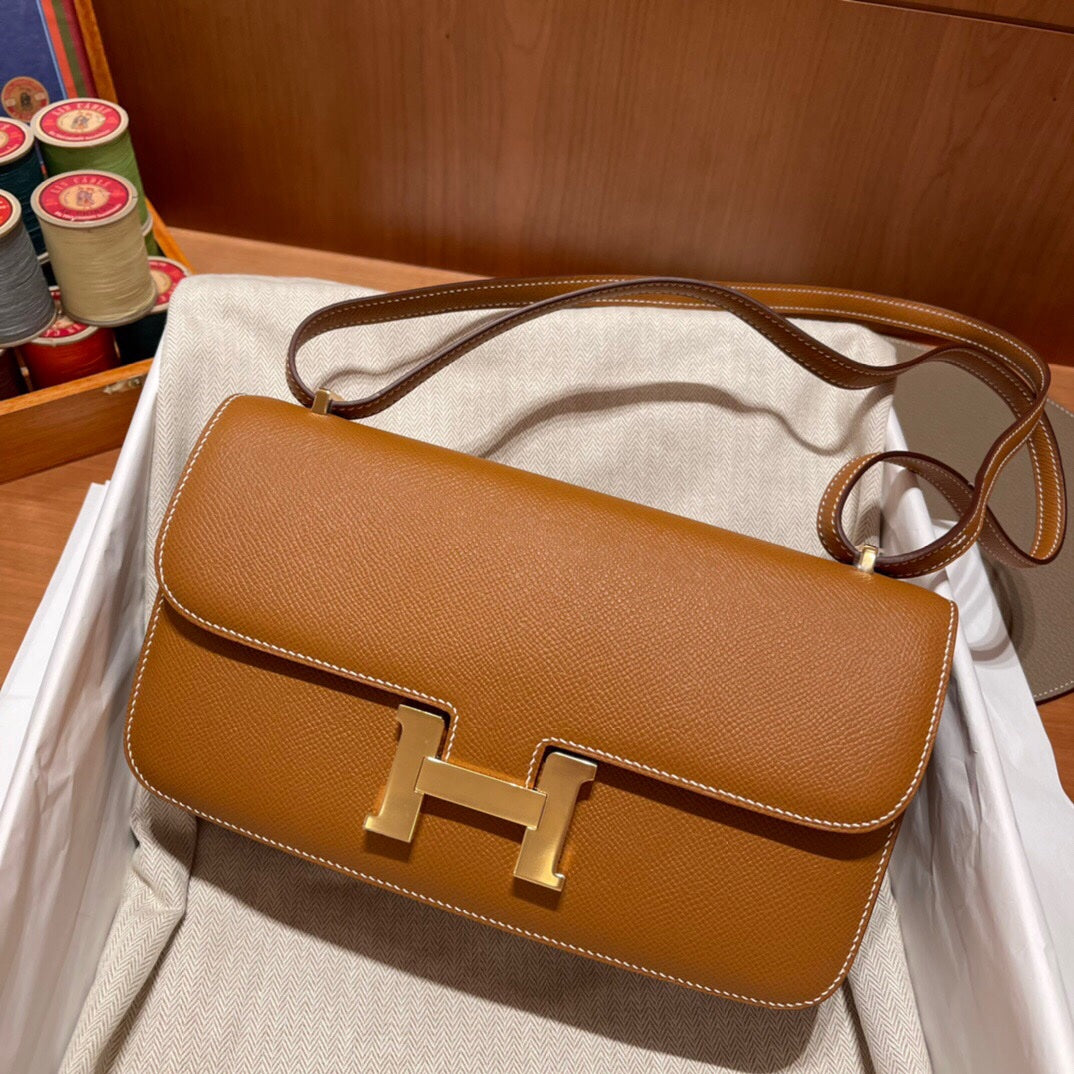 Hermès Constance Elan Gold Epsom Deri Çanta