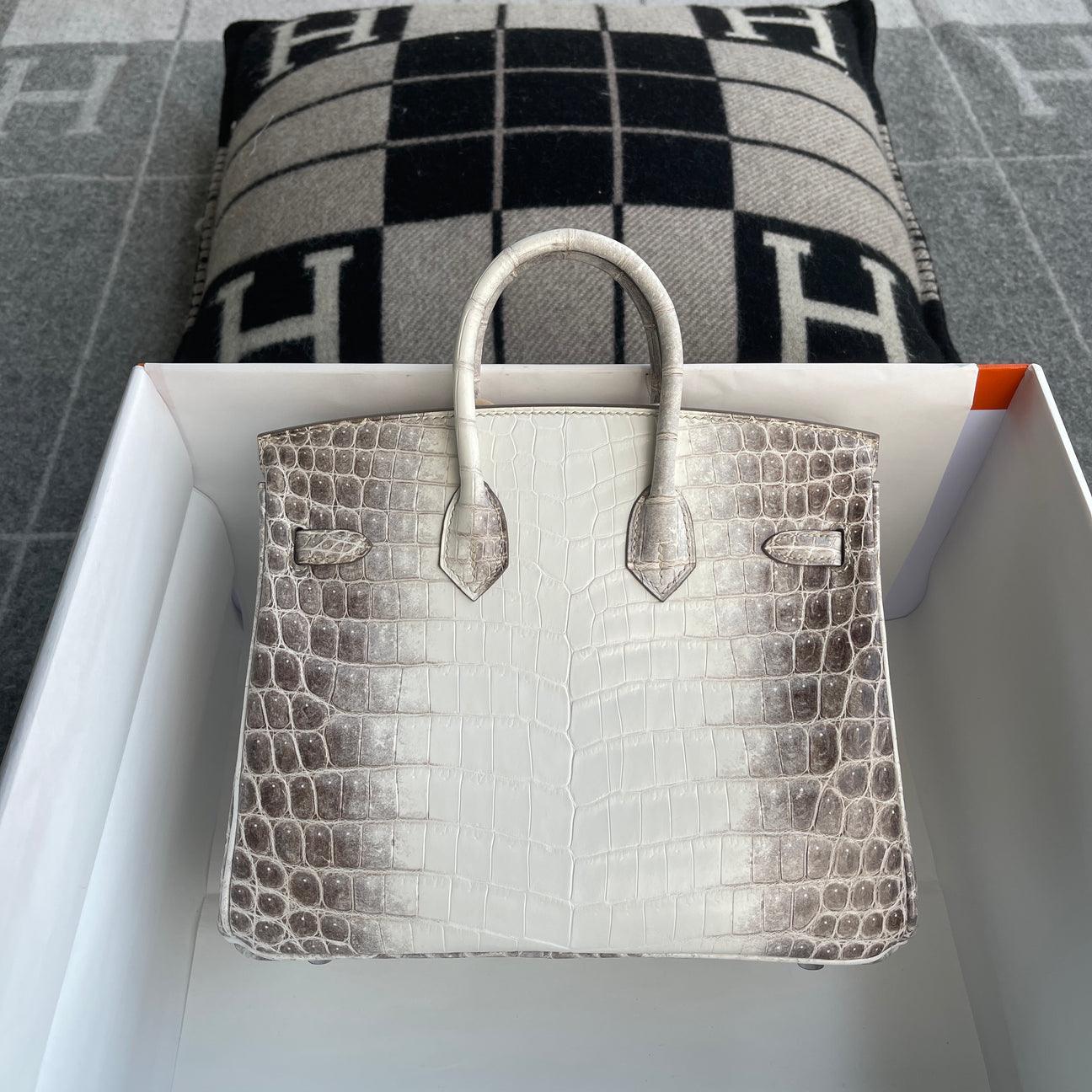 Hermès Birkin 25 Mat Niloticus Paladyum Donanımlı Timsah Derisi Himalaya (PHW) - Glimmer of Luxury