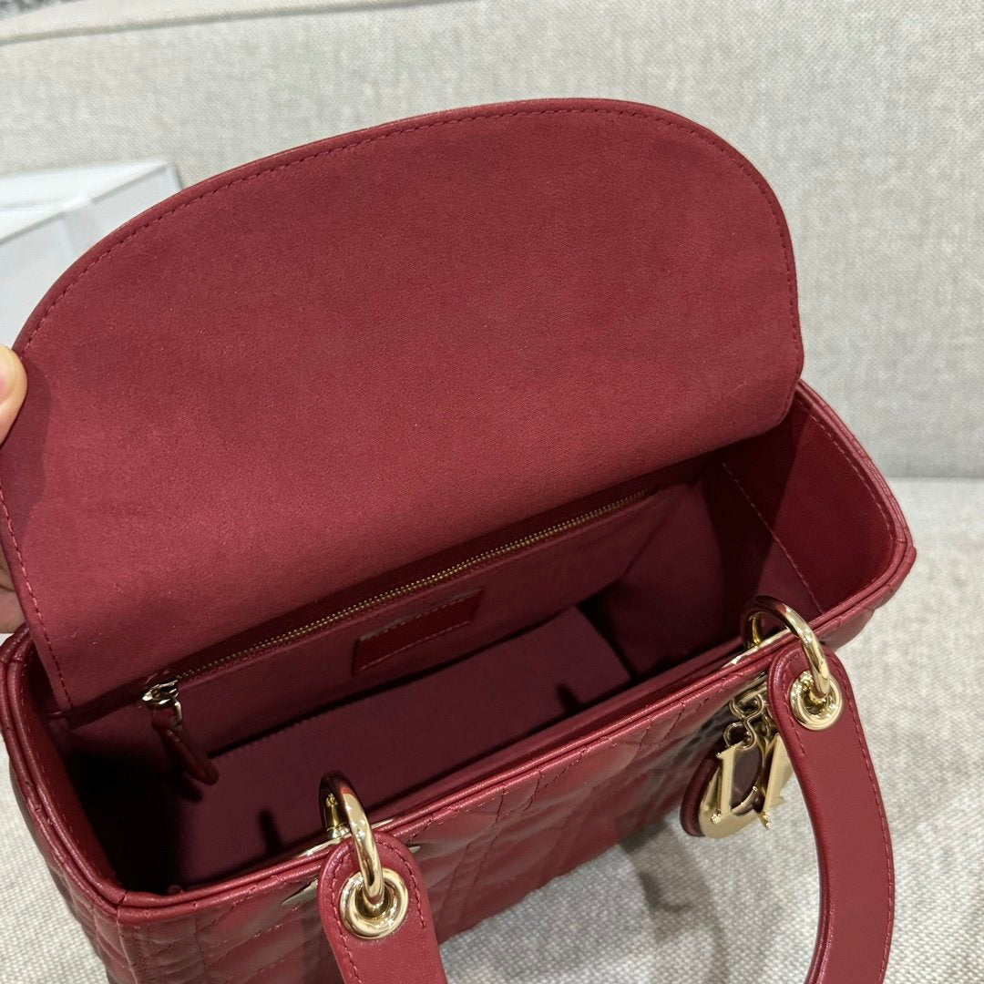 Lady Dior 24 Bordo