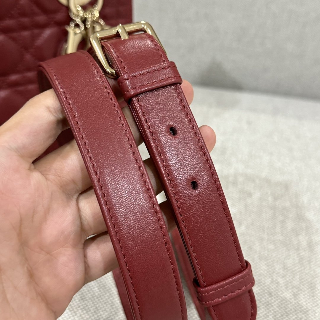 Lady Dior 24 Bordo