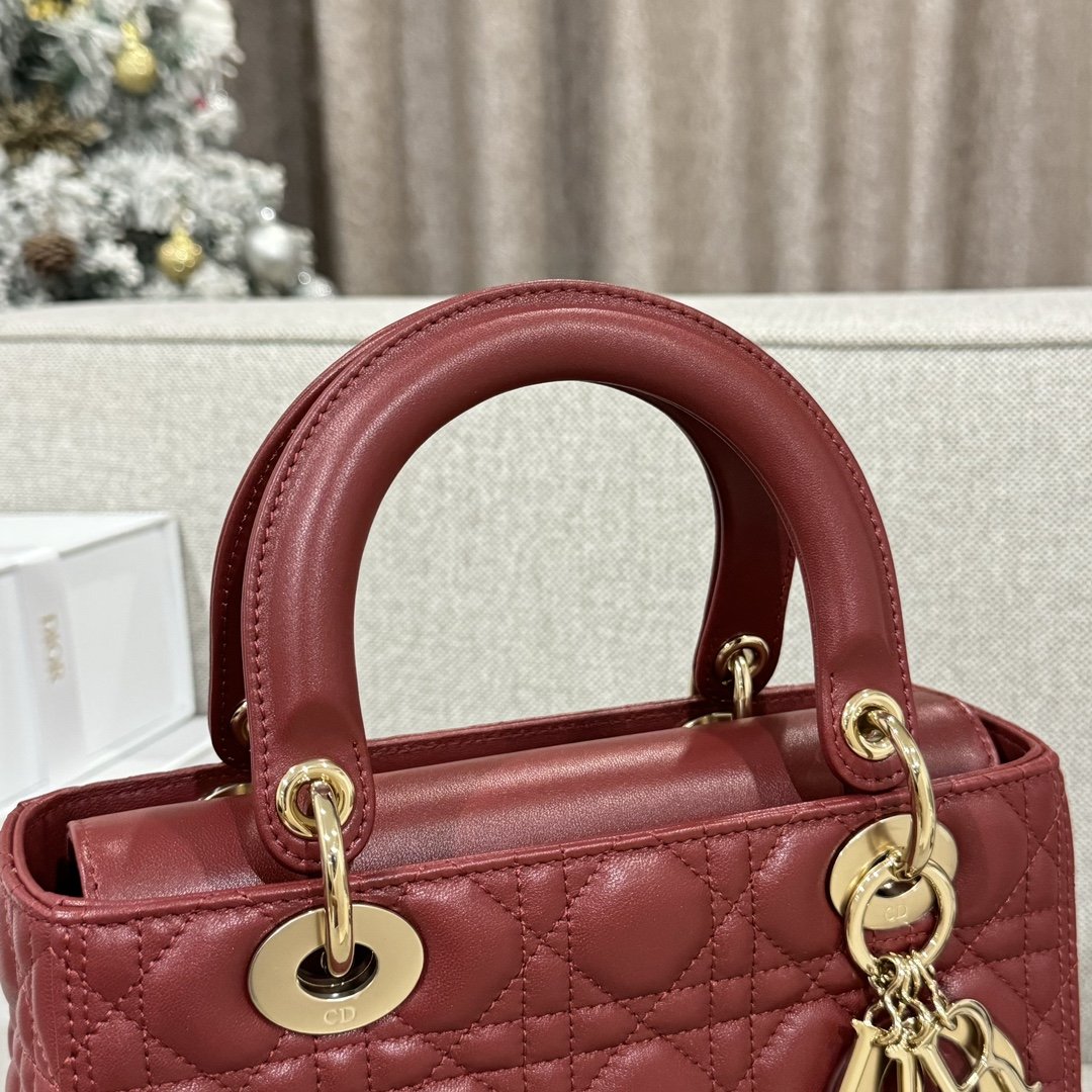 Lady Dior 24 Bordo