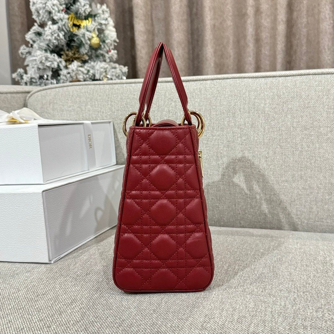 Lady Dior 24 Bordo