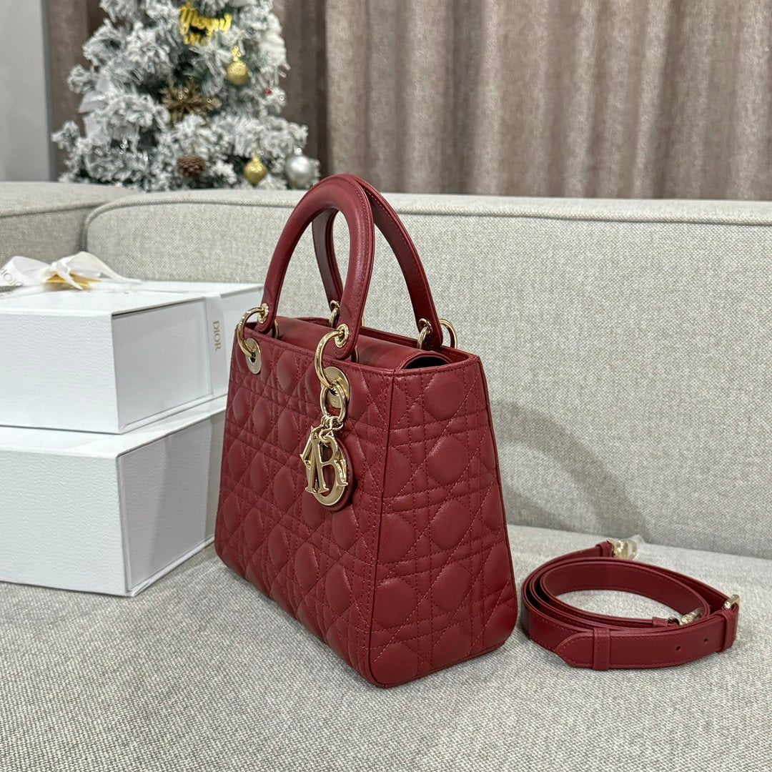 Lady Dior 24 Bordo