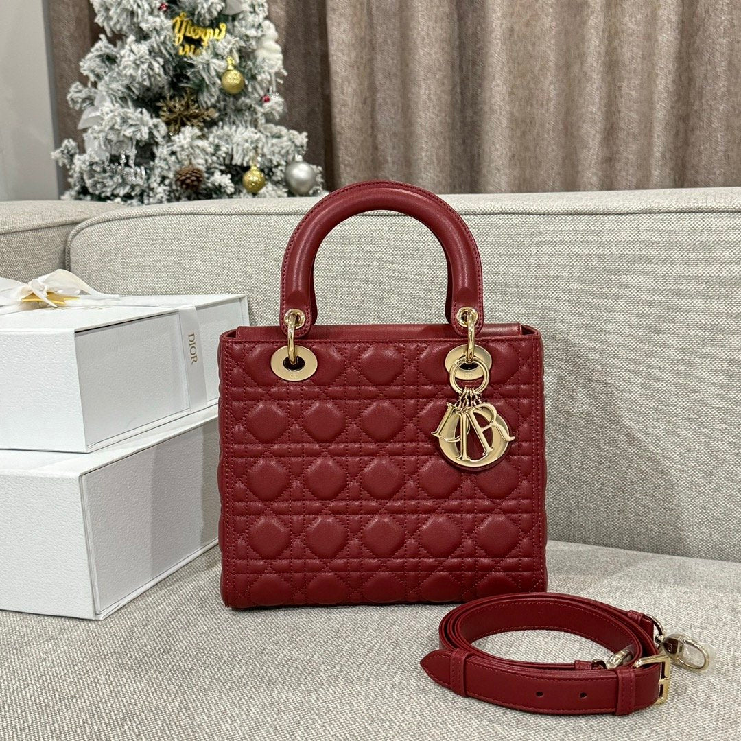 Lady Dior 24 Bordo