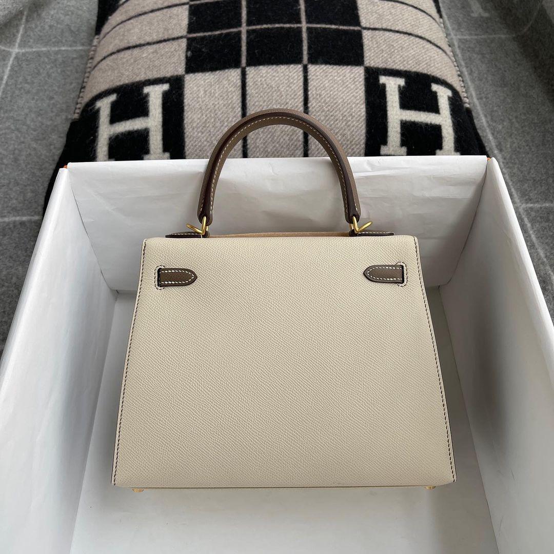 Hermès Kelly 25 Craie