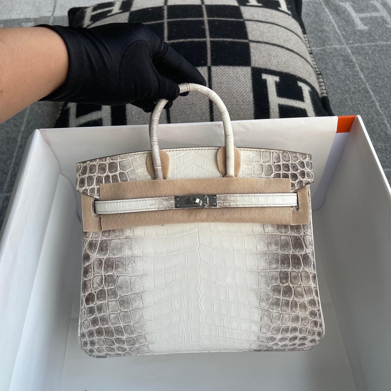 Hermès Birkin 25 Mat Niloticus Paladyum Donanımlı Timsah Derisi Himalaya (PHW) - Glimmer of Luxury