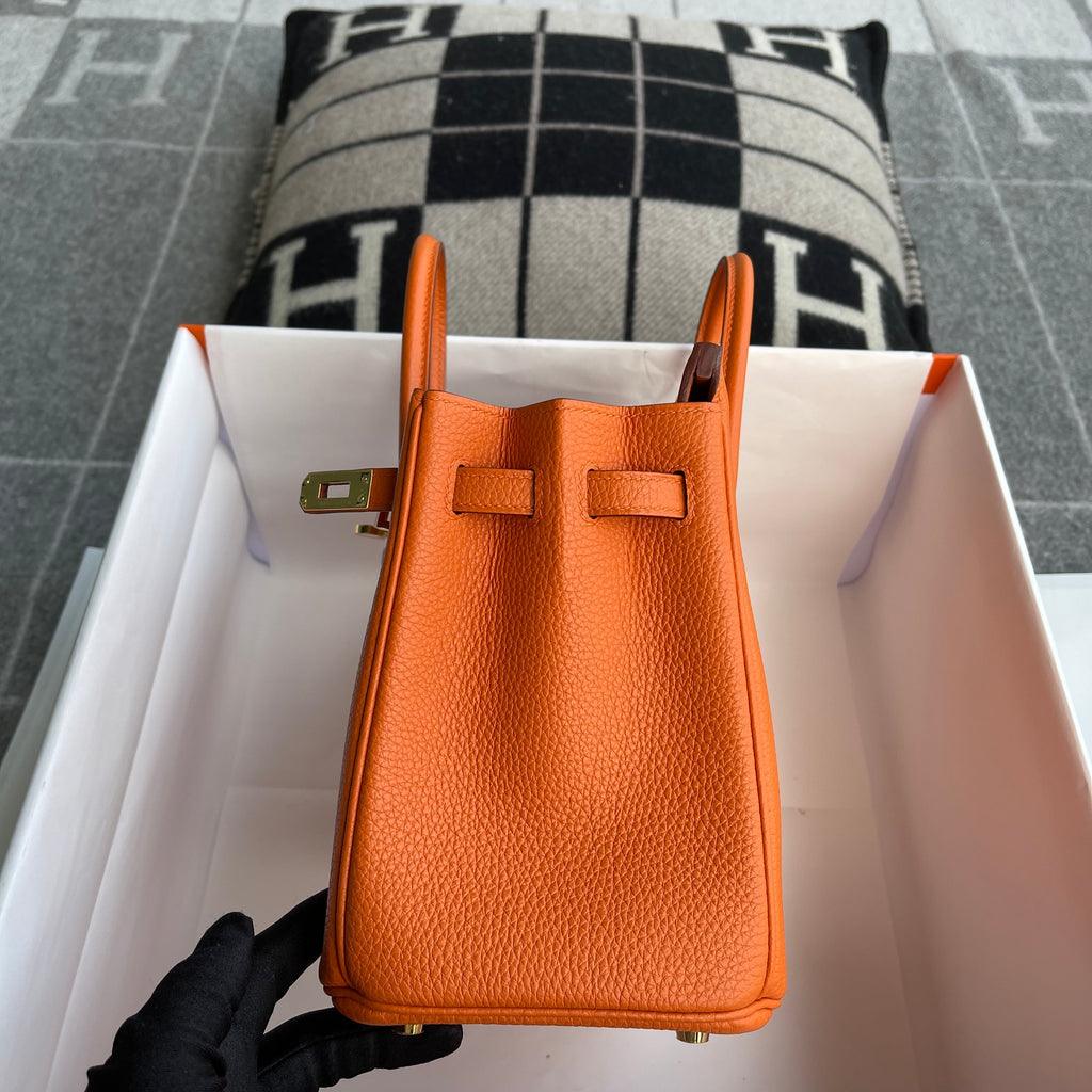 Hermès Birkin 25 Togo Deri Turuncu Altın Donanımlı (GHW)