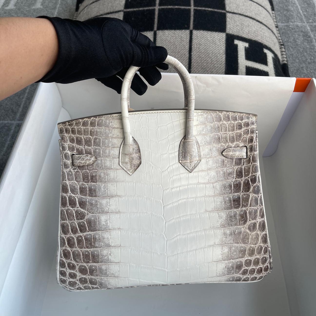 Hermès Birkin 25 Mat Niloticus Paladyum Donanımlı Timsah Derisi Himalaya (PHW) - Glimmer of Luxury