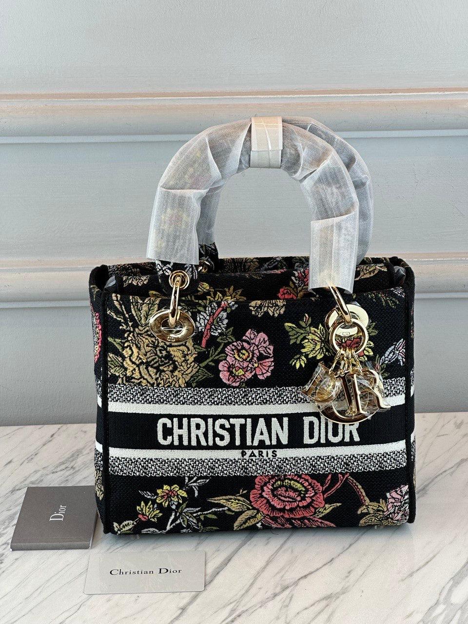 Christian Dior Lady Orta Siyah Botanik Bahçesi D-Lite Çanta