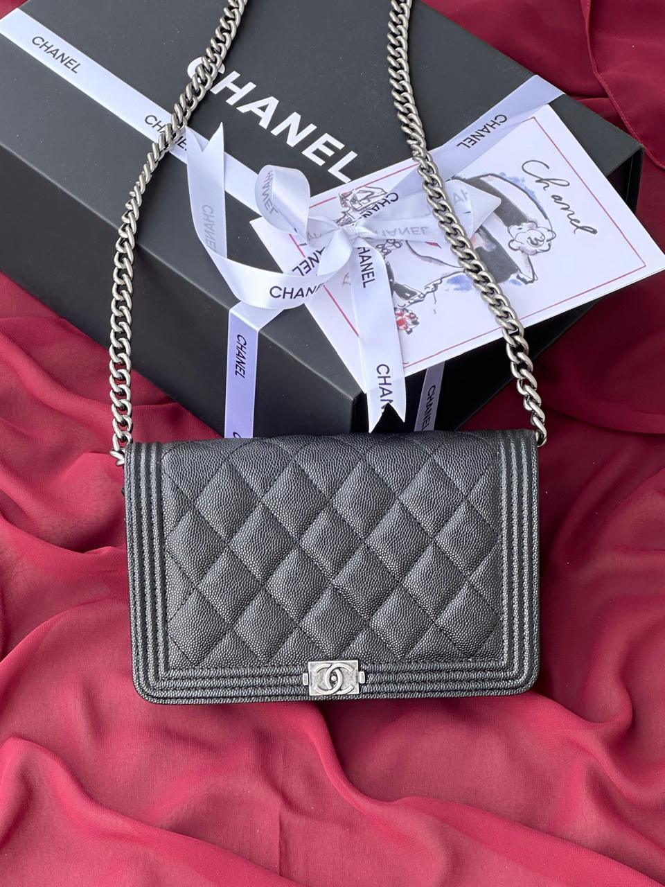 Chanel Boy Yen Cüzdan Pırlanta Siyah - Glimmer of Luxury