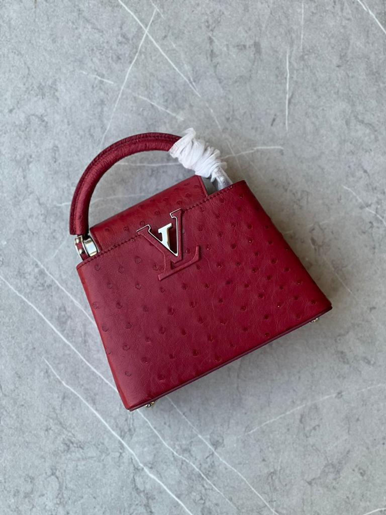 LV Capucines Deve Kuşu Derisi Çanta - Glimmer of Luxury