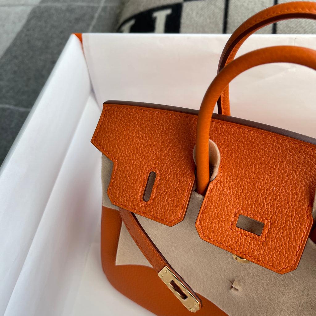 Hermès Birkin 25 Togo Deri Turuncu Altın Donanımlı (GHW)