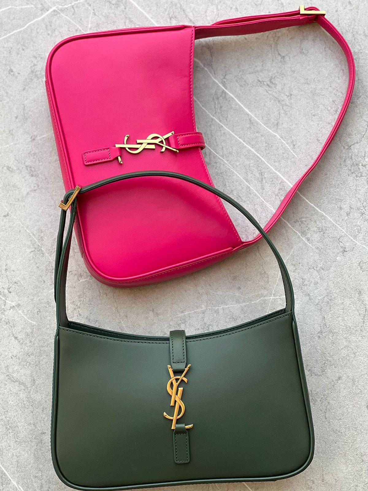 YSL Le 5 A Pürüzsüz Deri Hobo Çanta - Glimmer of Luxury