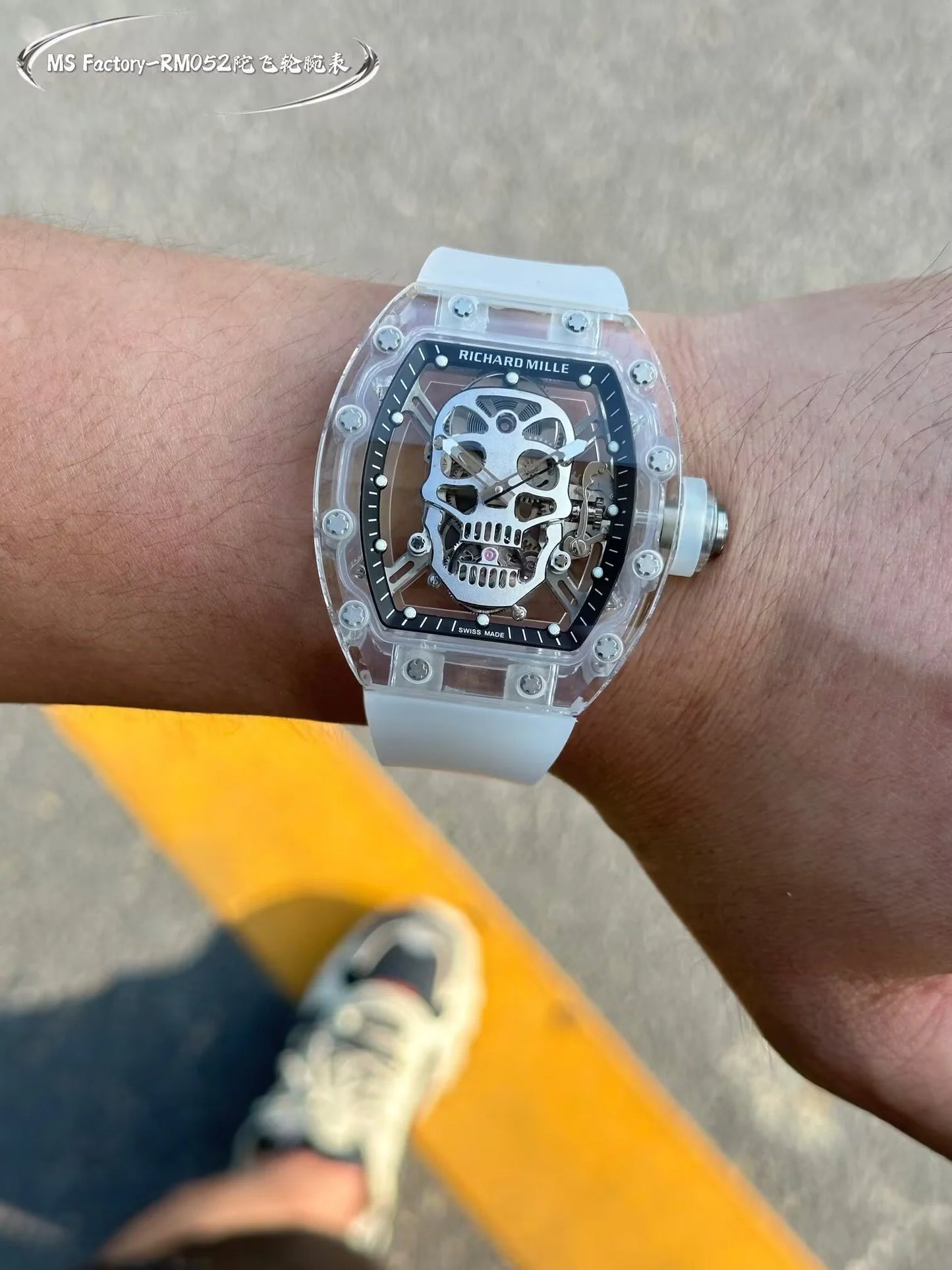 Richard Mille RM 055 Bubba Watson Beyaz İskelet RM55