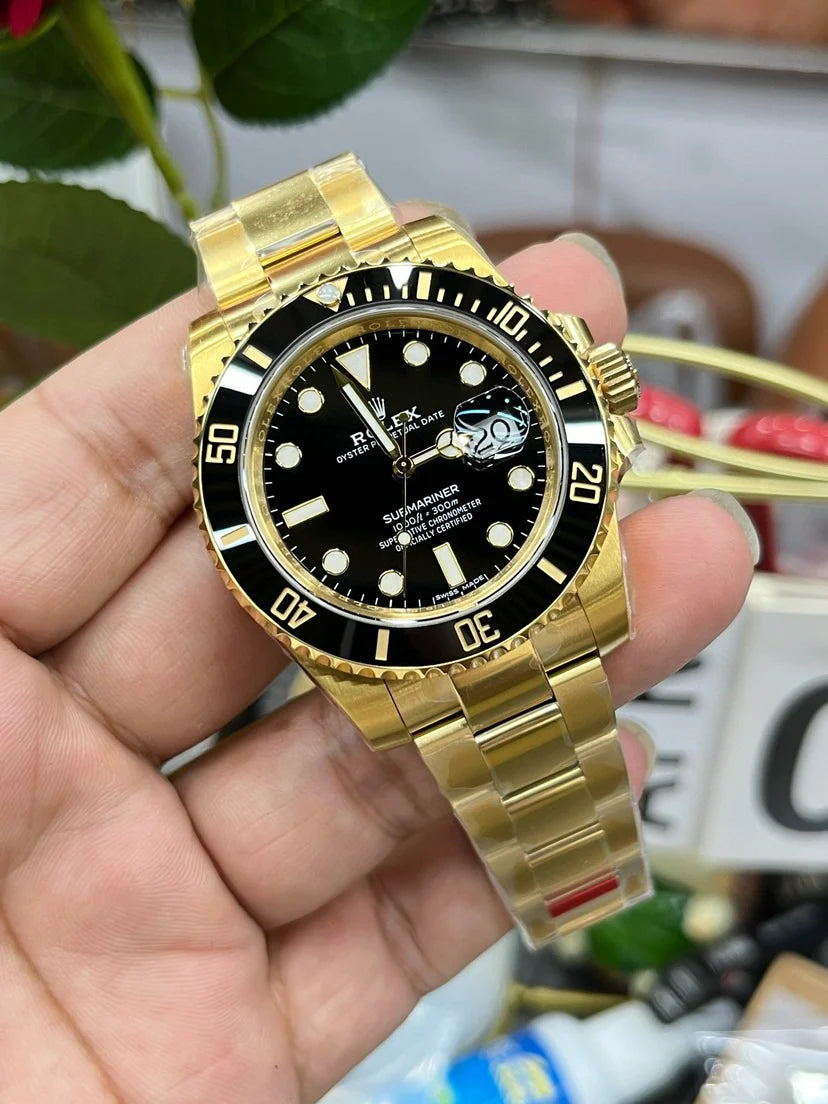 Rolex Submariner Altın Siyah Saat