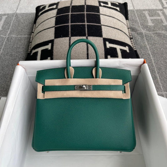 Hermès Birkin 25 Togo Deri Malakit Paladyum Donanımlı (PHW)