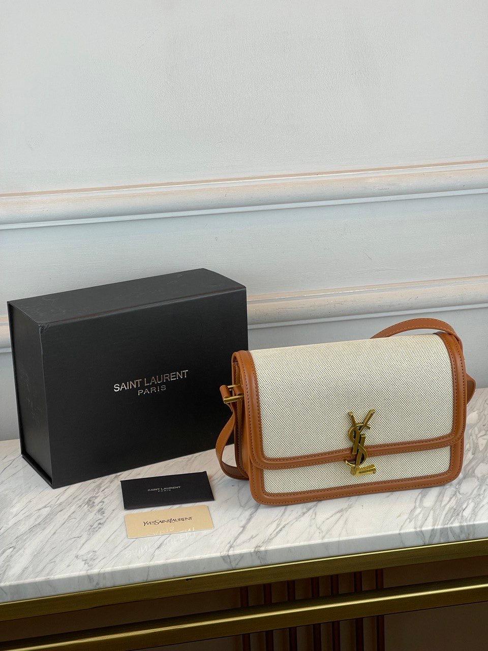 Yves Saint Laurent 
Solferino Medium Leather Bag - Glimmer of Luxury