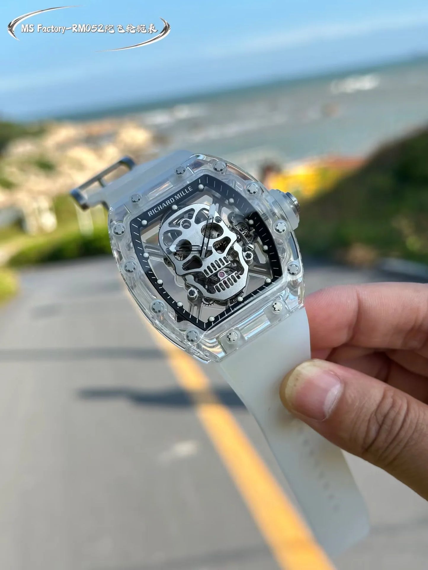 Richard Mille RM 055 Bubba Watson Beyaz İskelet RM55