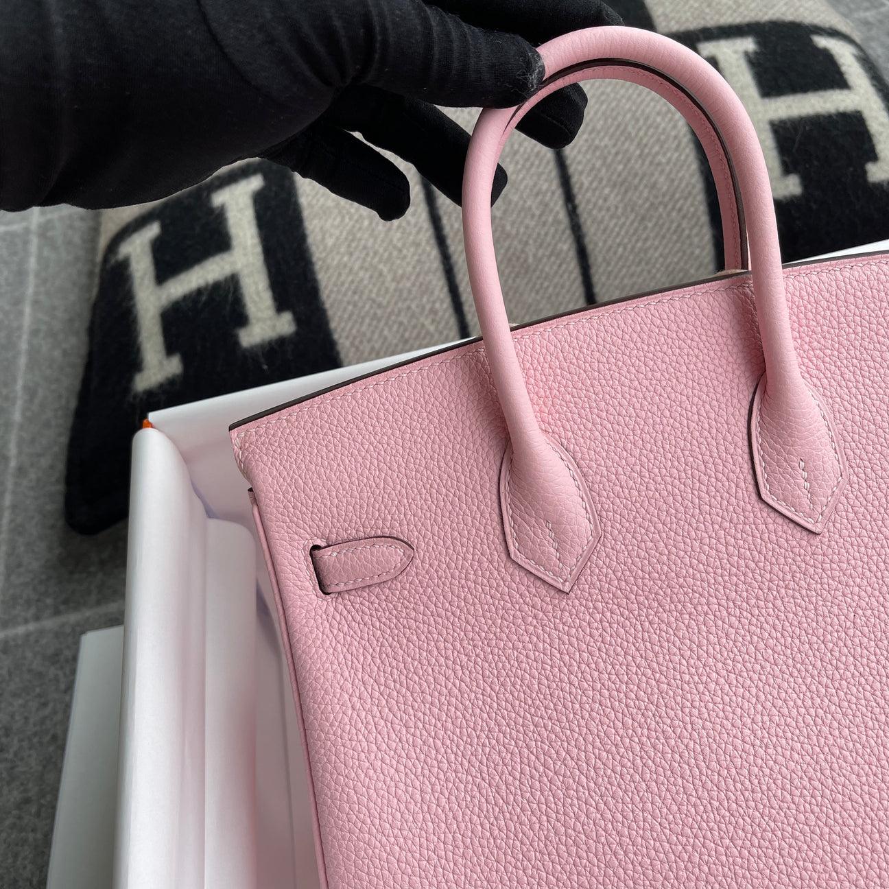 Hermès Birkin 25 Togo Deri Gül Sakura Gül Altın Donanımlı (RGHW)