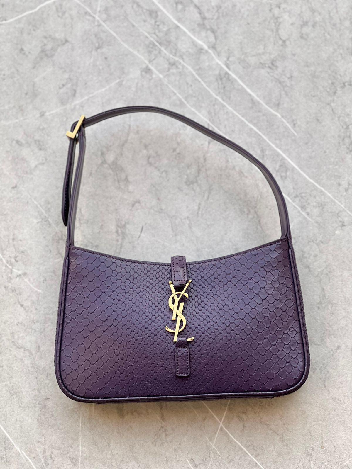 YSL Le 5 A Pürüzsüz Deri Hobo Çanta - Glimmer of Luxury