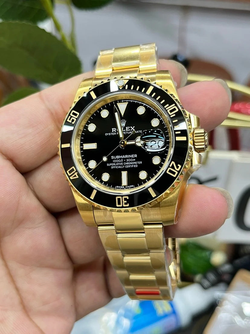 Rolex Submariner Altın Siyah Saat