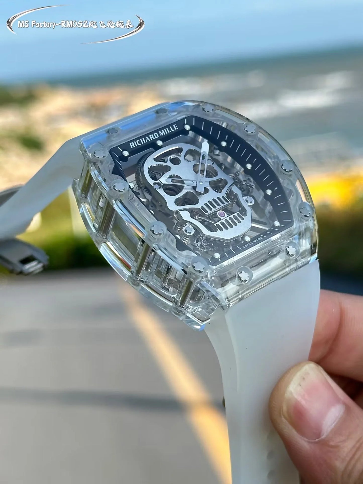 Richard Mille RM 055 Bubba Watson Beyaz İskelet RM55