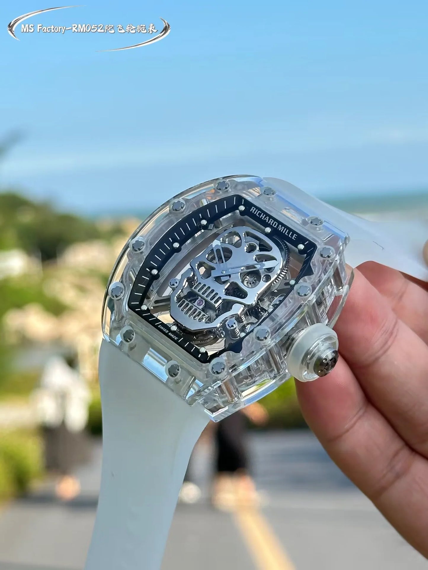 Richard Mille RM 055 Bubba Watson Beyaz İskelet RM55