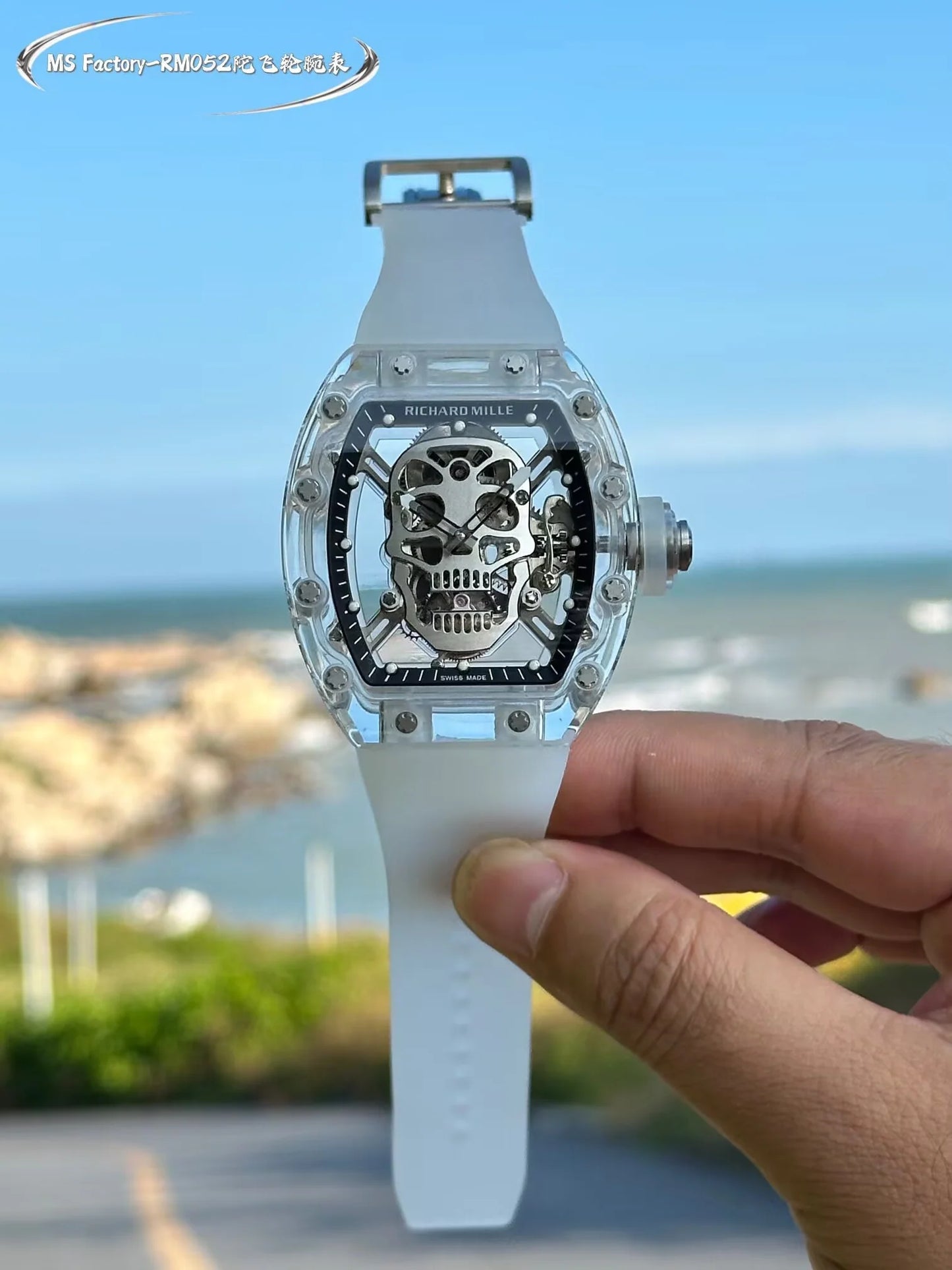 Richard Mille RM 055 Bubba Watson Beyaz İskelet RM55