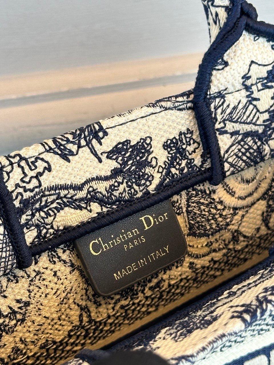 Christian Dior Mavi Book Tote Orta