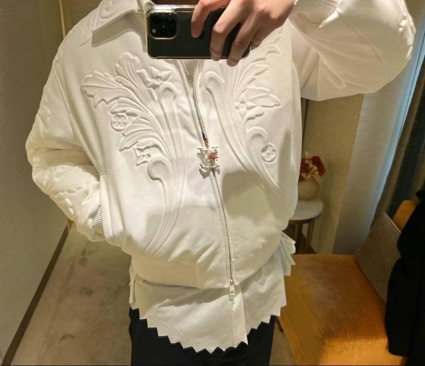 LV Ornaments Leather Blouson - Glimmer of Luxury