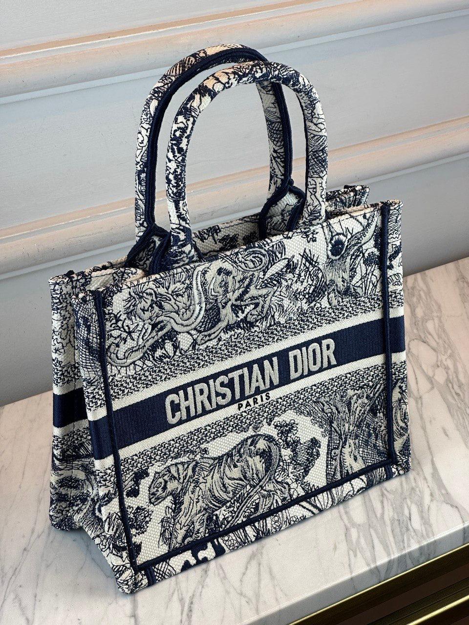 Christian Dior Mavi Book Tote Orta