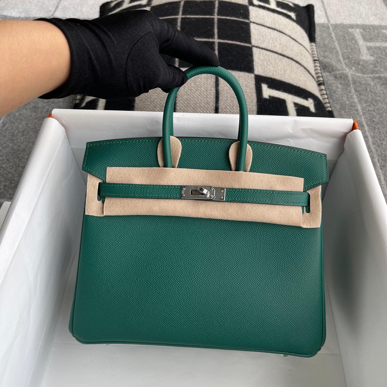 Hermès Birkin 25 Togo Deri Malakit Paladyum Donanımlı (PHW)