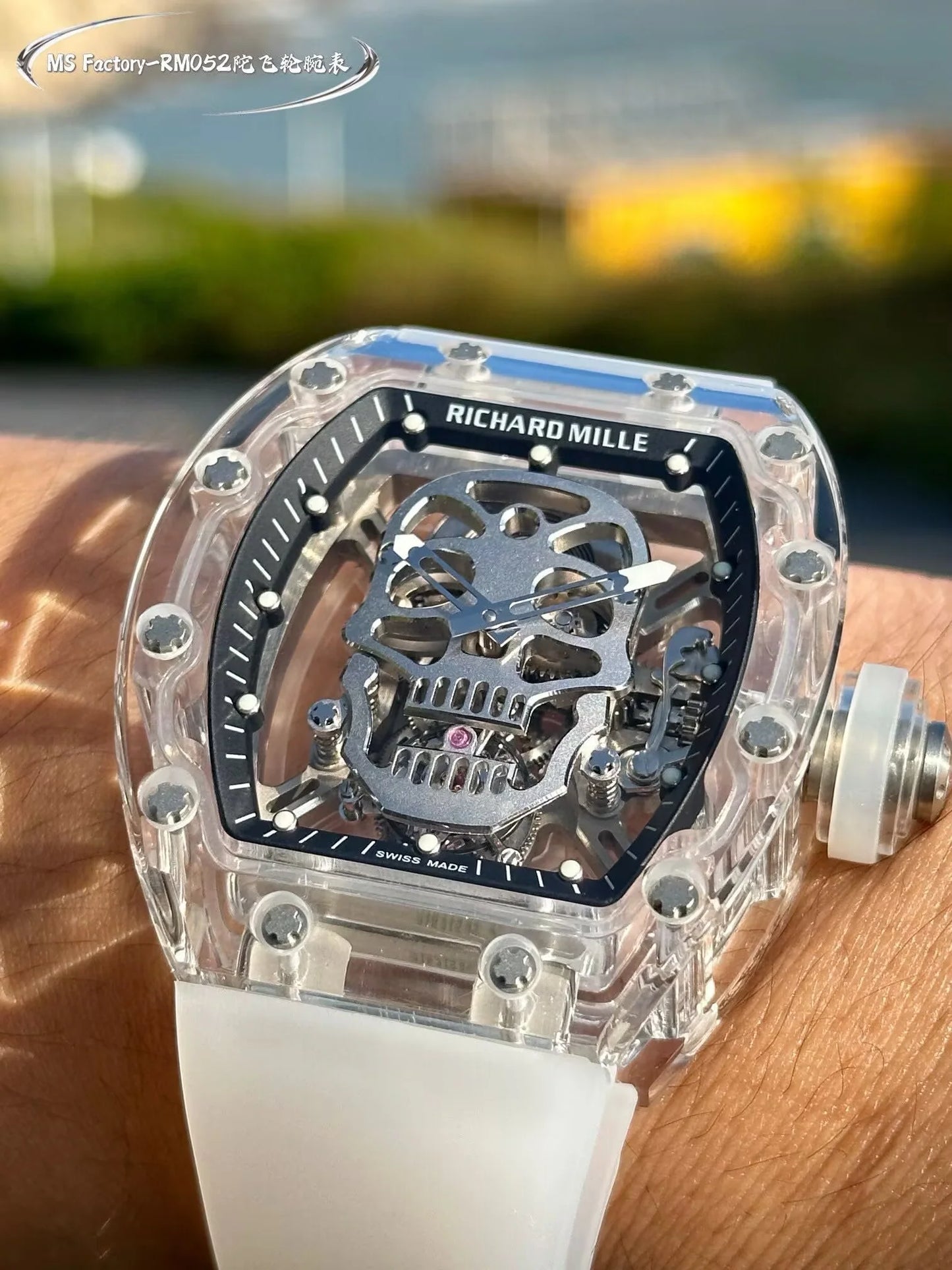 Richard Mille RM 055 Bubba Watson Beyaz İskelet RM55