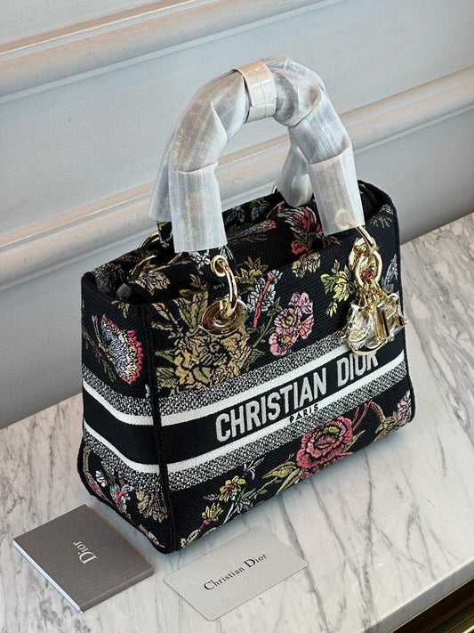 Christian Dior Lady Orta Siyah Botanik Bahçesi D-Lite Çanta