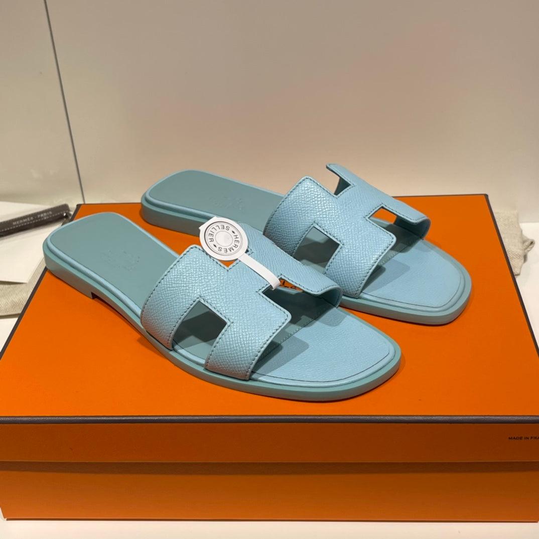 Hermès Oran Sandalet Dorset Mavisi - Glimmer of Luxury