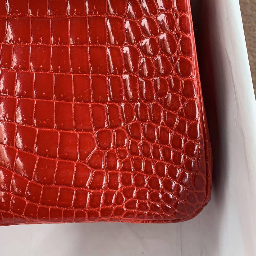 Hermès Birkin 25 Parlak Niloticus Timsah Derisi Altın Donanımlı Deri Brez (GHW) - Glimmer of Luxury