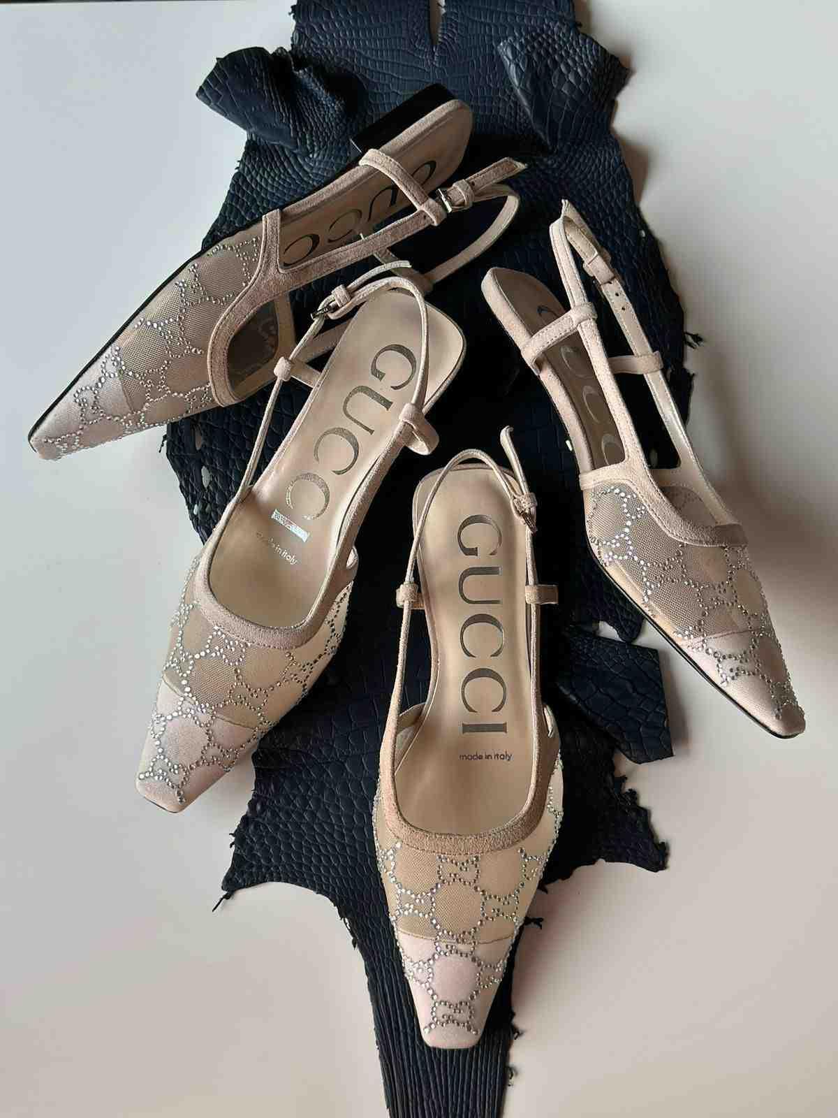 Gucci Kadın GG Slingback Bale Yassı Ve Topuklu Ayakkabılar - Glimmer of Luxury