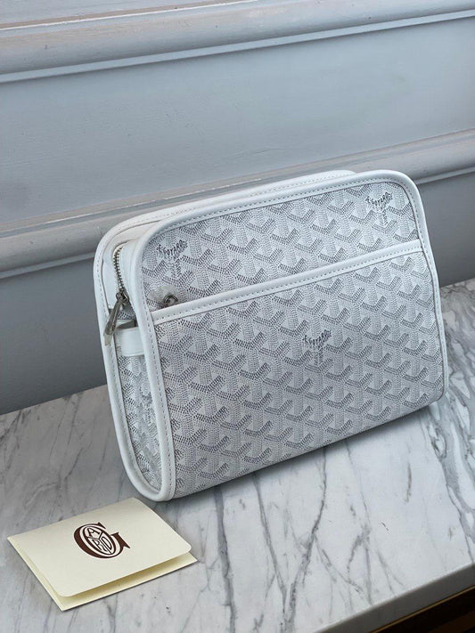 Goyard Jouvence GM Makyaj Çantası Beyaz