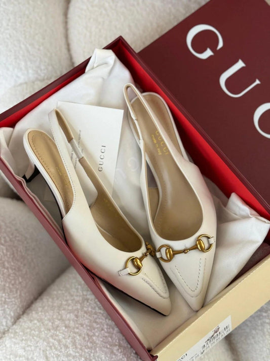 Gucci Kadın Horsebit Slingback Bale Ayakkabısı