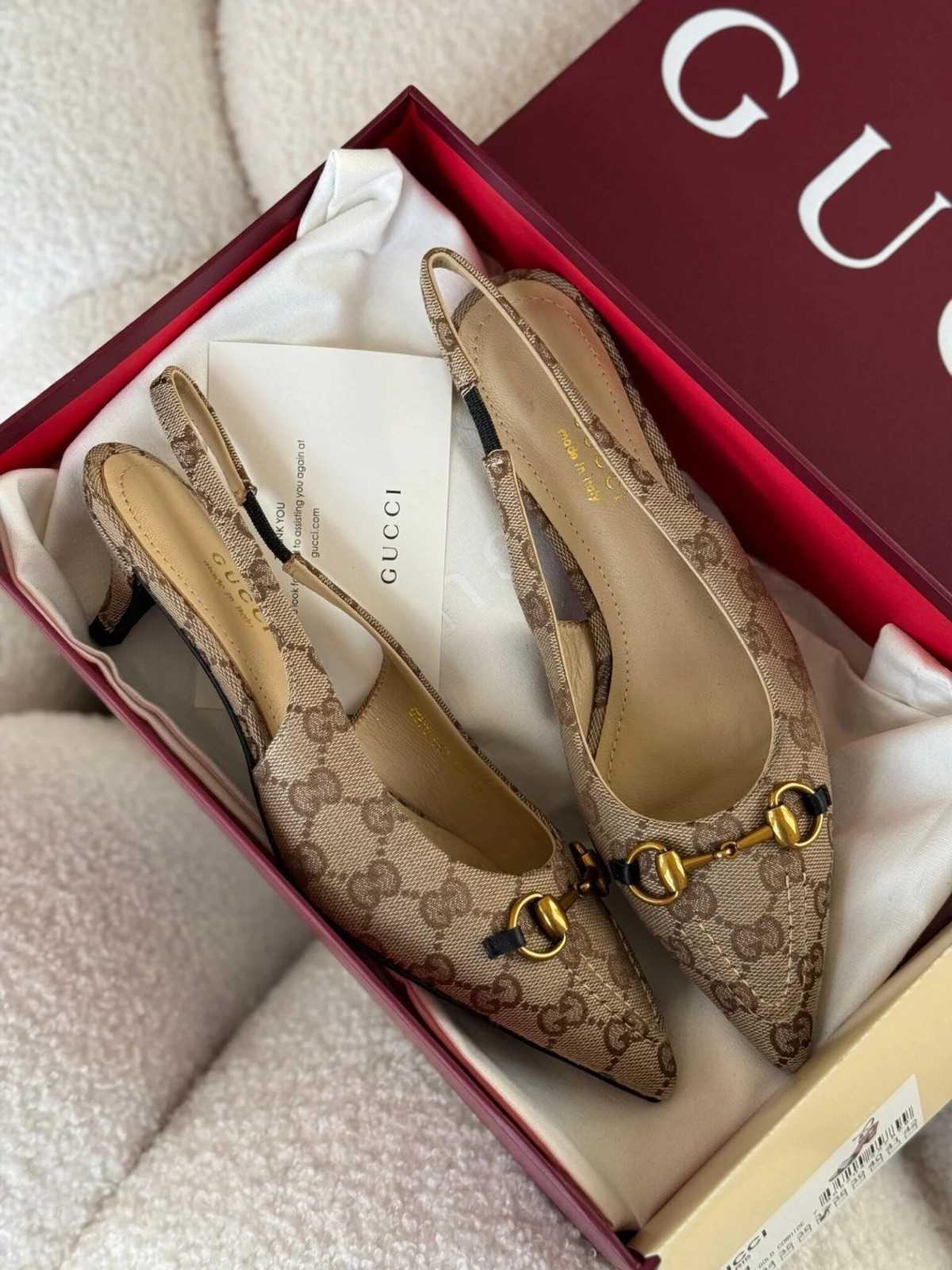 Gucci Kadın Horsebit Slingback Bale Ayakkabısı