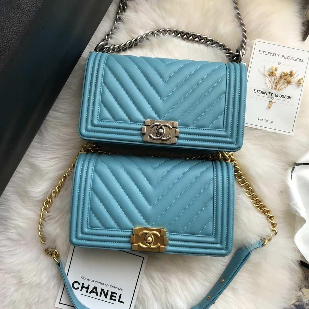 Chanel Leboy Havyar Deri Çantalar 25cm Çoklu Model