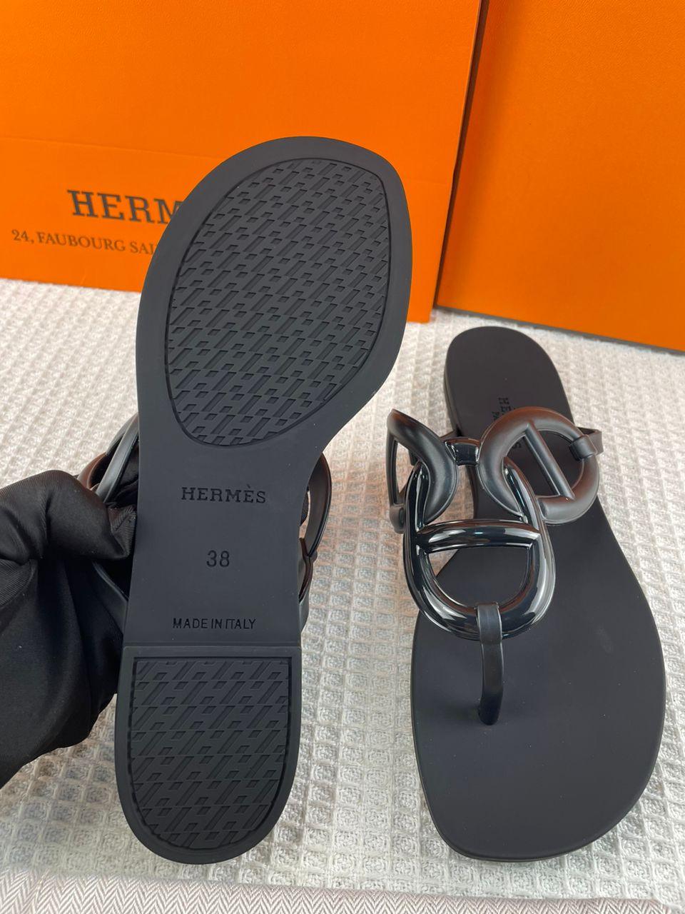 Hèrmes Egerie Sandals Black