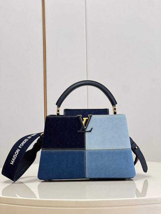 Louis Vuitton Capucines BB Denim Small Handbag