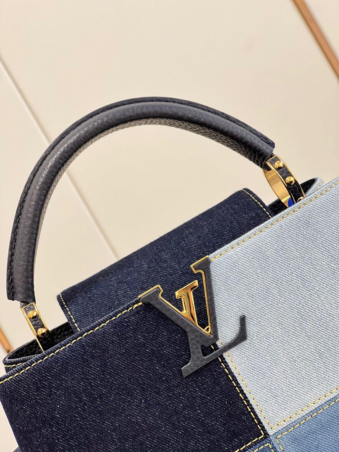 Louis Vuitton Capucines BB Denim Small Handbag