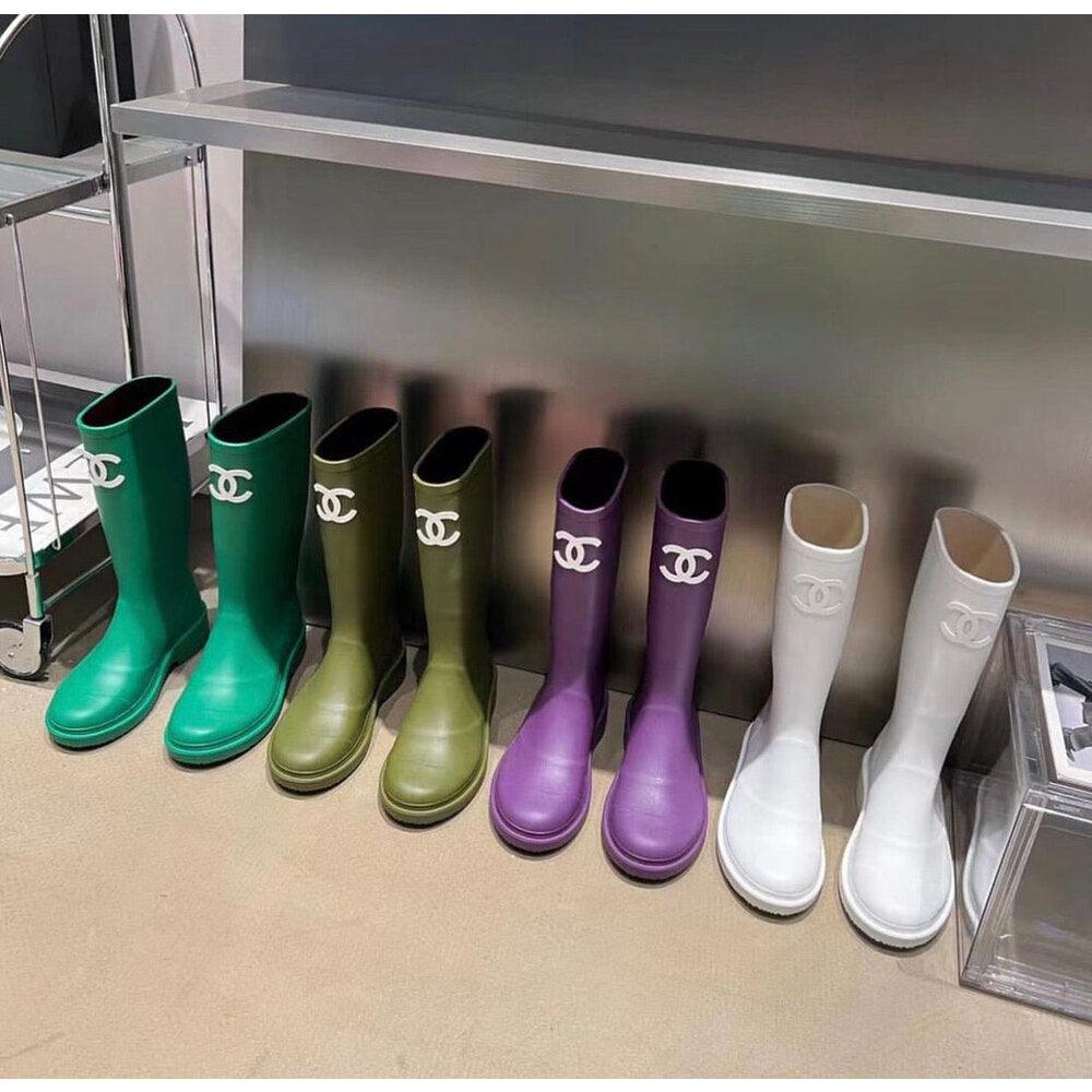 Chanel Couture-ified Wellington Boots - Glimmer of Luxury