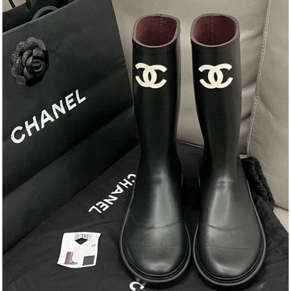 Chanel Couture-ified Wellington Boots - Glimmer of Luxury