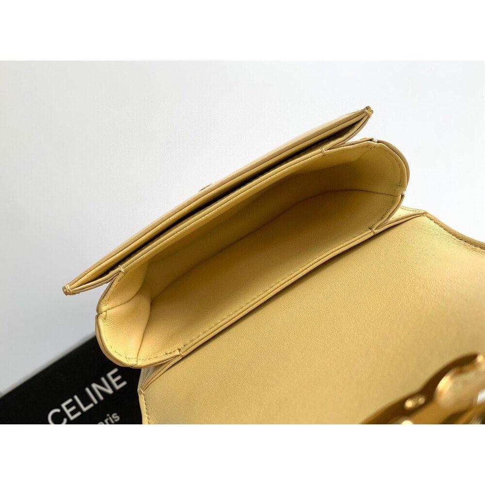 CELINE Mini Besace Super Handbag Yellow Size 15cm M10412 - Glimmer of Luxury