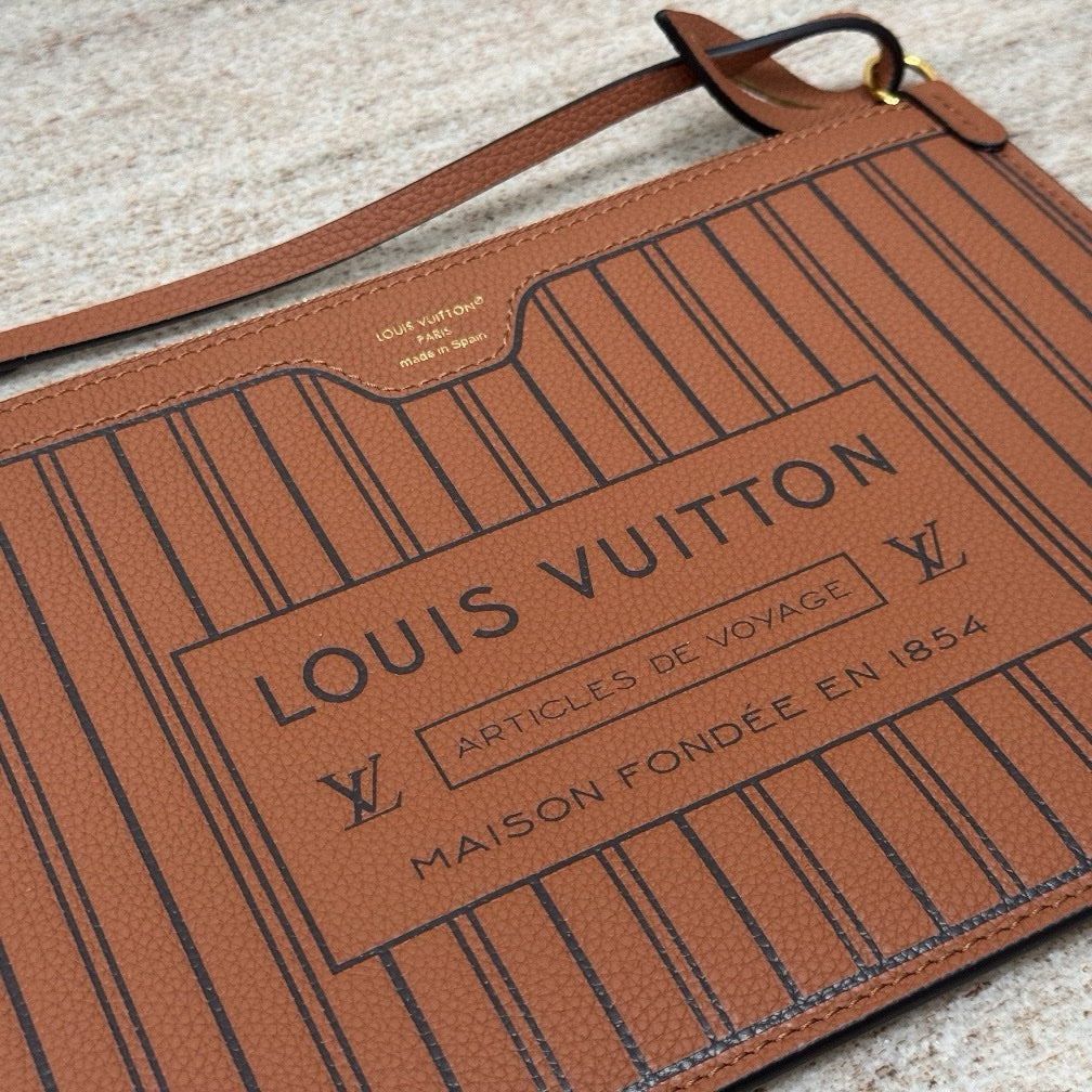 Louis Vuitton M12061 Neverfull İçten Dışa MM Tan