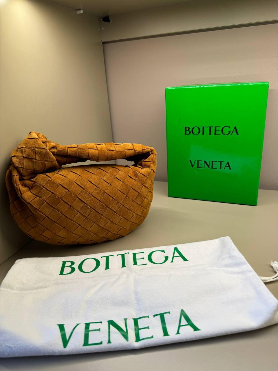 Bottega Veneta Mini Örgülü Süet Jodie Çanta